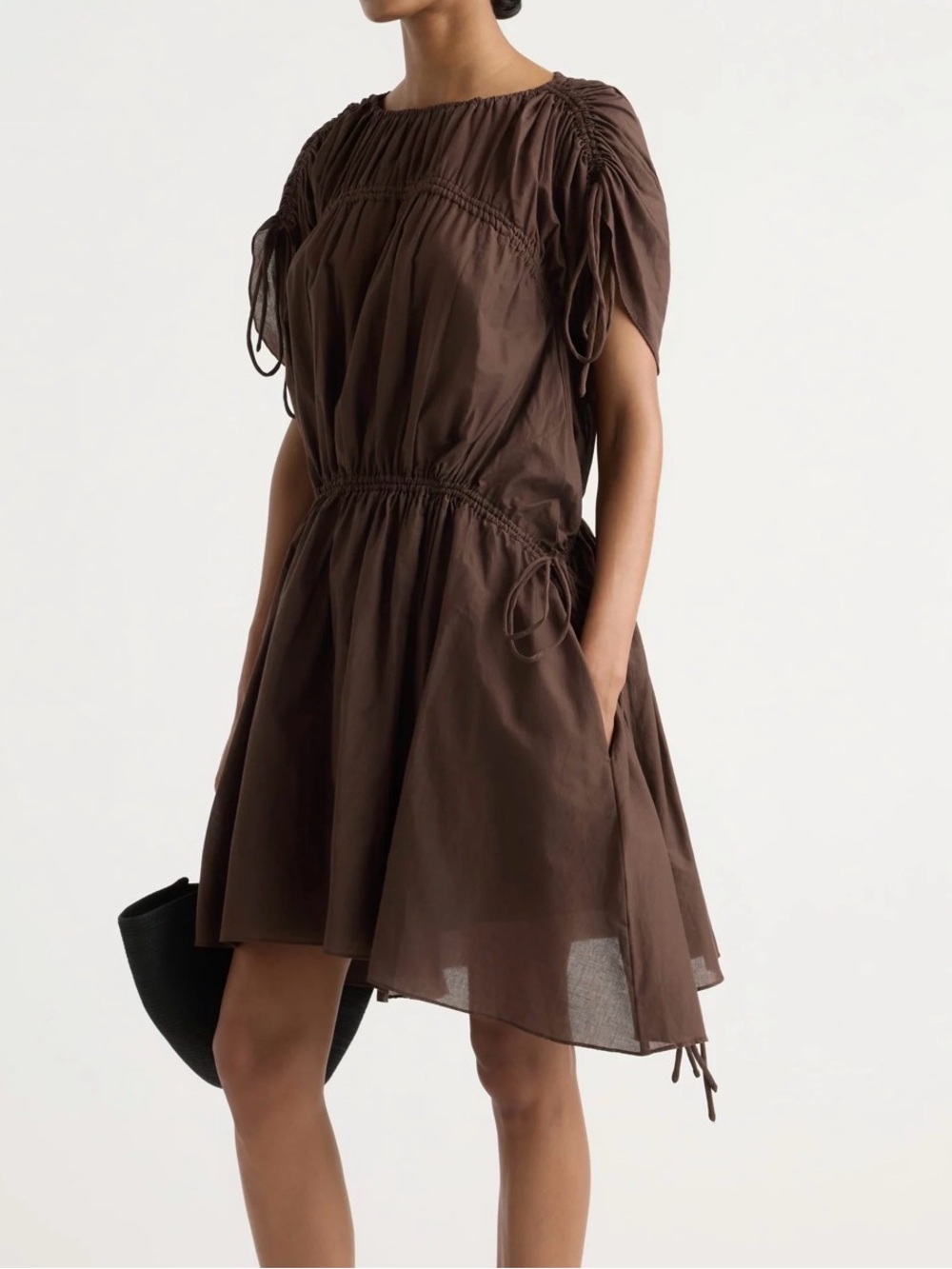 Modern Citizen Akemi Tie-Shoulder Organic Cotton Dress